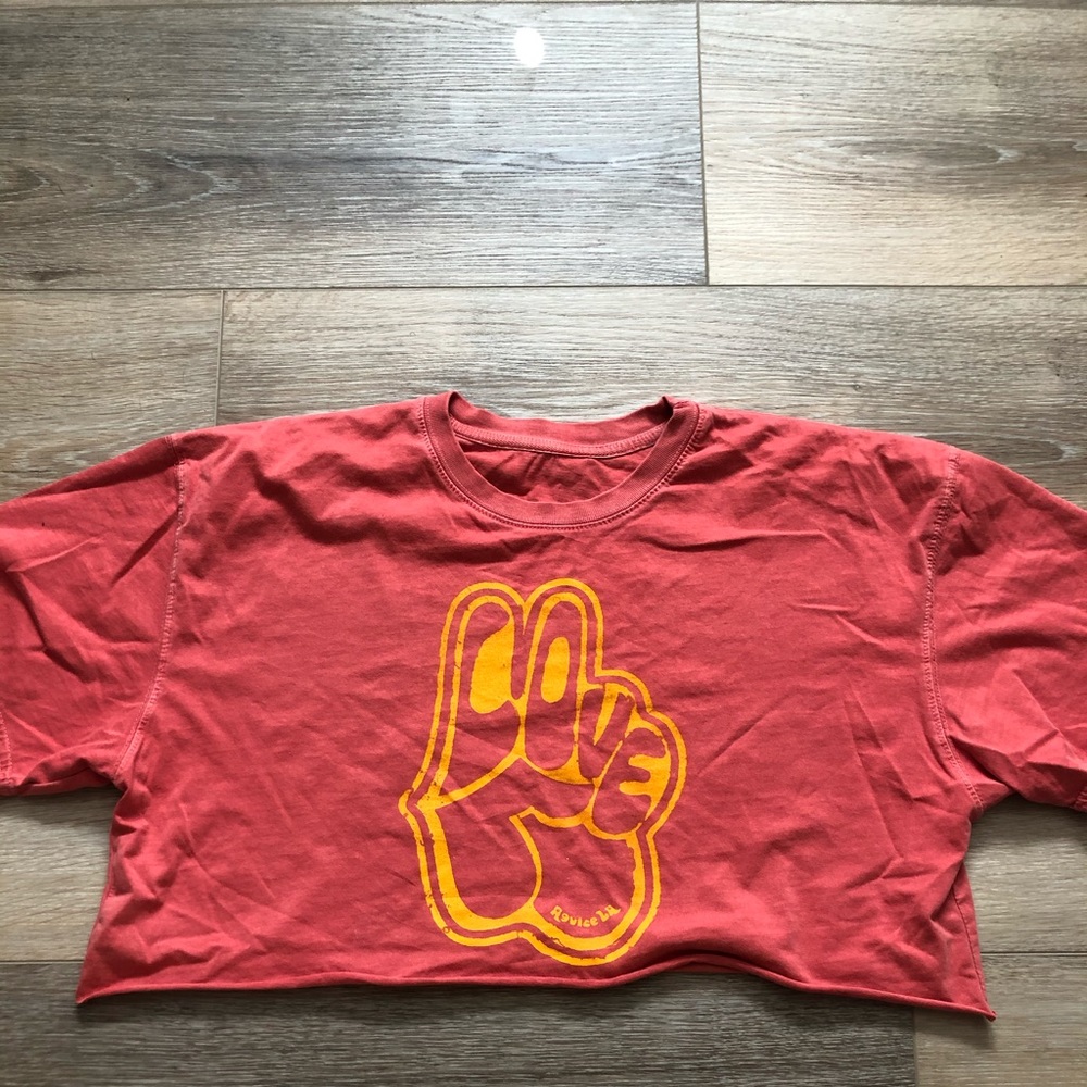 REVICE DENIM cropped T-shirt